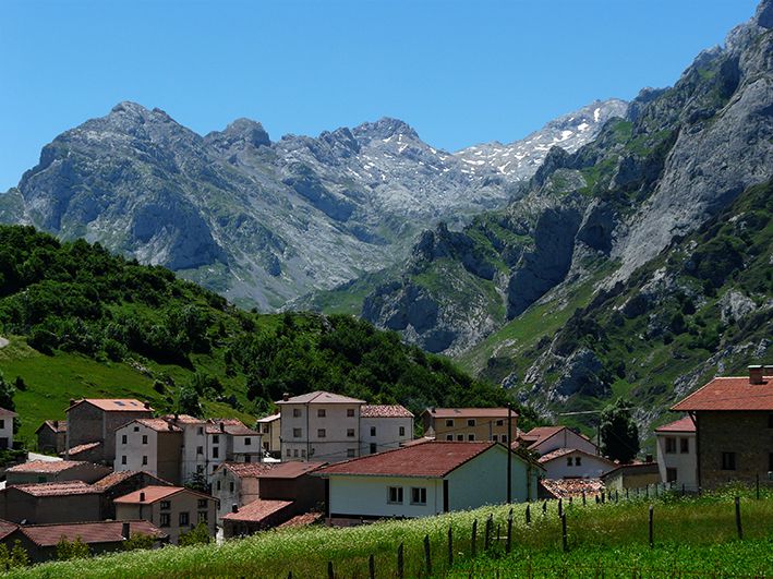 Pueblo de Sotres, en Cabrales